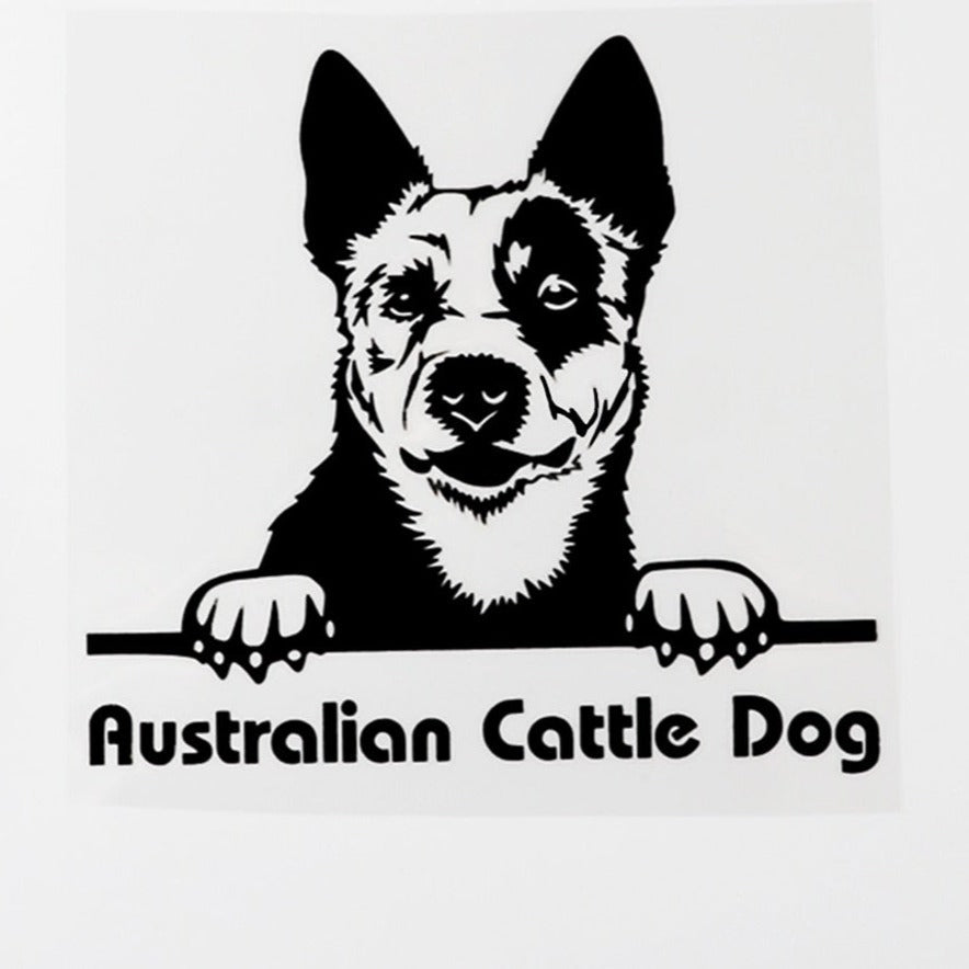 Australian Cattle Dog Vinyl Car Peeker Sticker