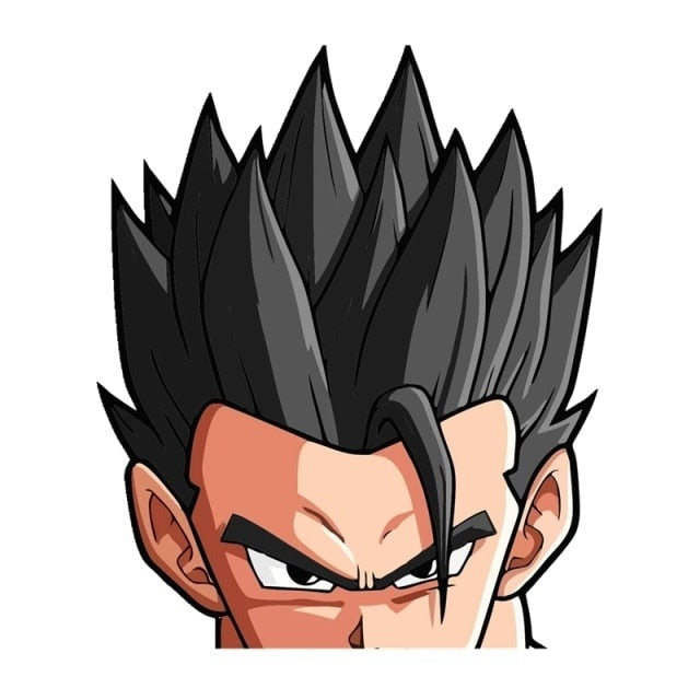 Dragon Ball Z 'Peeking Gohan' Vinyl Car Peeker Sticker