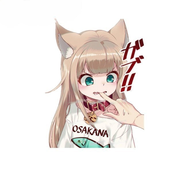 Kinako 'Osakana | Biting' Vinyl Car Sticker
