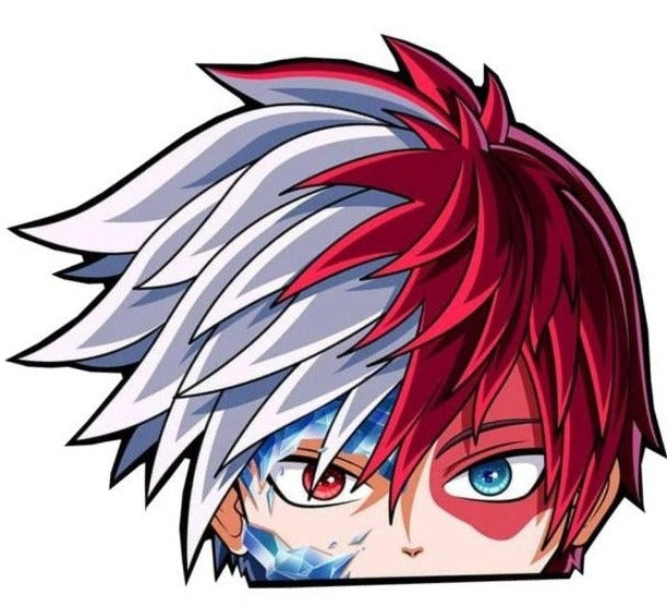 My Hero Academia 'Shoto | Blue Fire' Vinyl Car Peeker Sticker