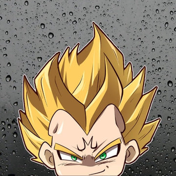 Dragon Ball Z 'Vegeta | Fierce' Vinyl Car Peeker Sticker