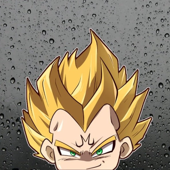 Dragon Ball Z 'Vegeta | Fierce' Vinyl Car Peeker Sticker