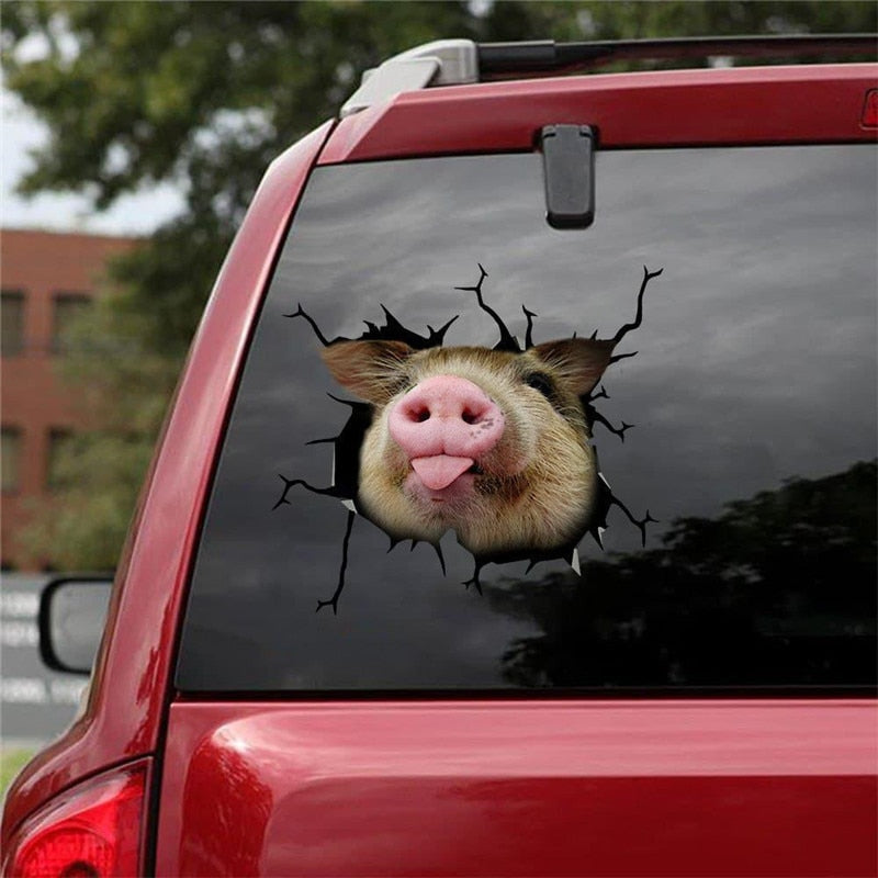 Pig 'Snout' Car Window Vinyl Sticker