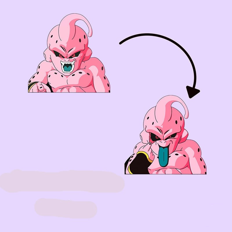 Dragon Ball Z 'Majin Buu' Vinyl Car 3D Motion Sticker