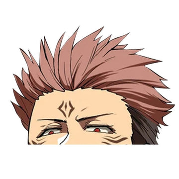 Jujutsu Kaisen 'Yuji Itadori | Serious' Vinyl Car Peeker Sticker