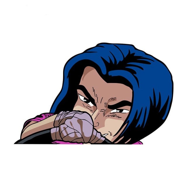 Initial D 'Shingo | Driving' Vinyl Car Peeker Sticker