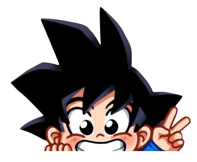 Dragon Ball Z 'Son Goku | Peace Sign' Vinyl Car Peeker Sticker