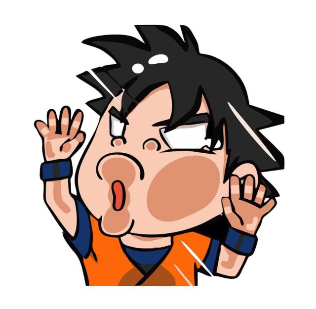 Dragon Ball Z 'Son Goku | Pressed Face' Vinyl Car Sticker