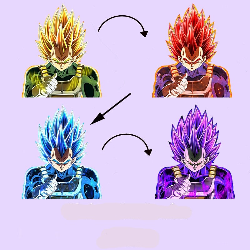 Dragon Ball Z 'Vegeta | 1.0' Vinyl Car 3D Motion Sticker