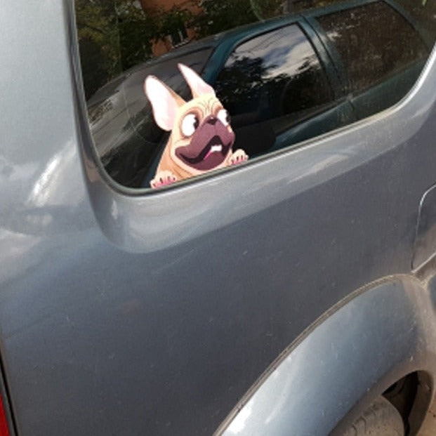 French Bulldog '4.0' Vinyl Car Peeker Sticker