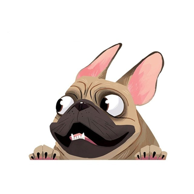 French Bulldog '4.0' Vinyl Car Peeker Sticker