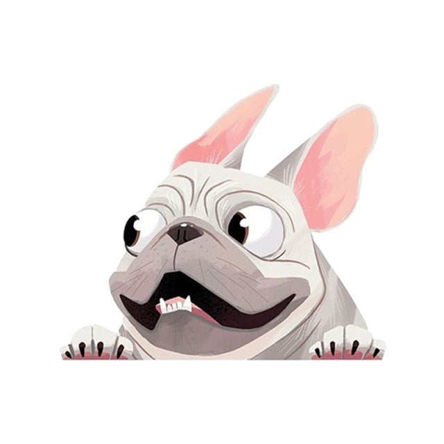 French Bulldog '4.0' Vinyl Car Peeker Sticker