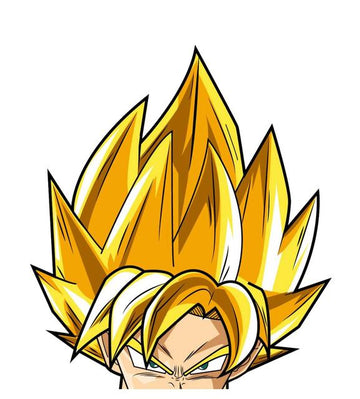 Dragon Ball Z 'Goku Super Saiyan | Blonde Hair' Vinyl Car Peeker Sticker