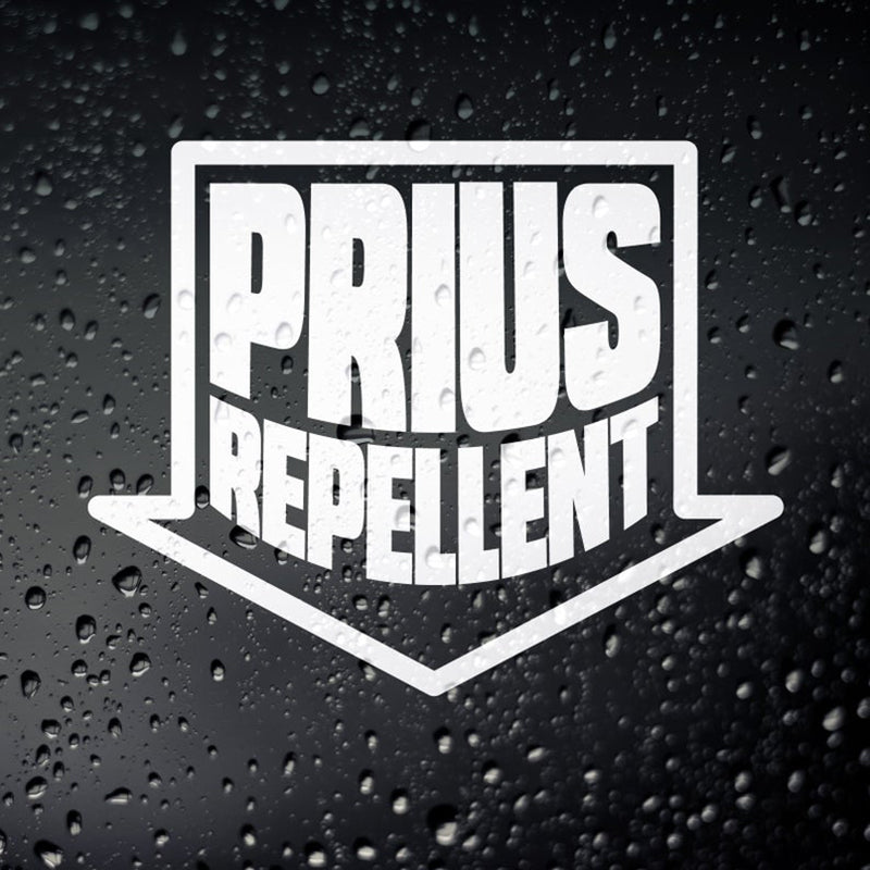 Arrow Sign 'Prius Repellent' Vinyl Car Sticker