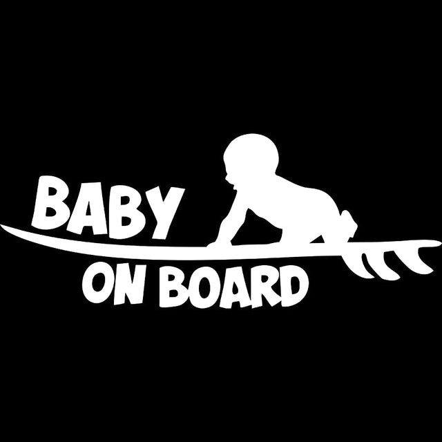 Baby On Board 'Crawling' Vinyl Car Sticker