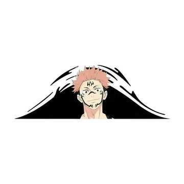 Jujutsu Kaisen 'Sukuna Ryoumen | Calm' Vinyl Car Peeker Sticker