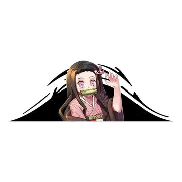 Demon Slayer 'Nezuko | Pretty' Vinyl Car Peeker Sticker