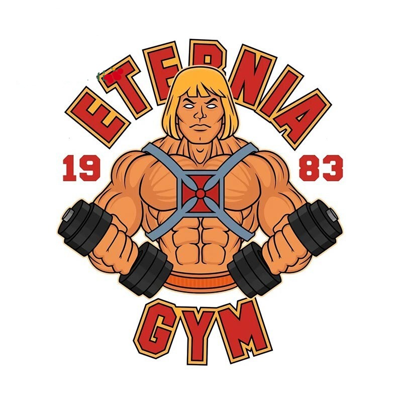 Masters of the Universe 'He-Man | Eternia Gym 1983' Vinyl Car Sticker
