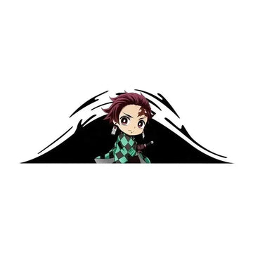 Demon Slayer 'Tanjiro | Snob' Vinyl Car Peeker Sticker