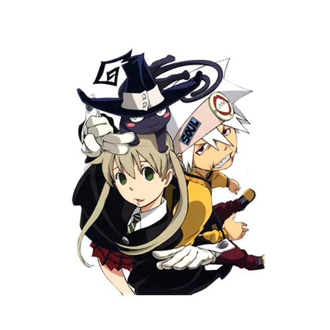 Soul Eater 'Maka Albarn | Soul Evans | Blair-The Witch Cat' Vinyl Car Sticker