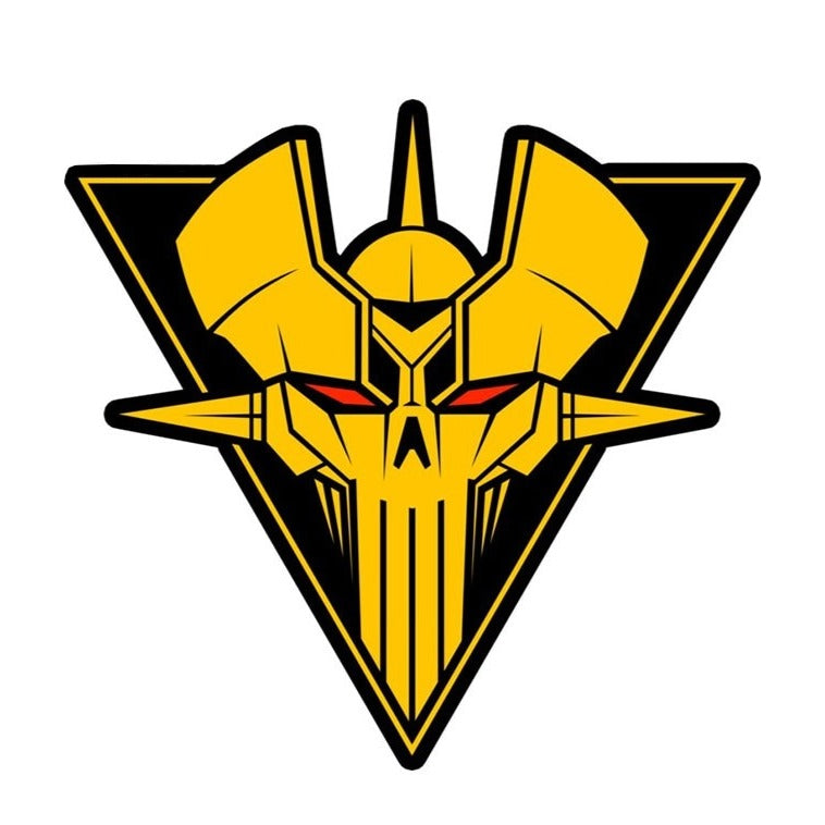 Mazinger Z 'Yellow Skull' Vinyl Car Sticker