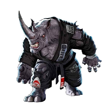 Jiu Jitsu 'Rhinoceros | Ferocious' Vinyl Car Sticker