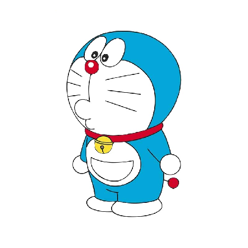 Doraemon 'Surprised | Left' Vinyl Car Sticker