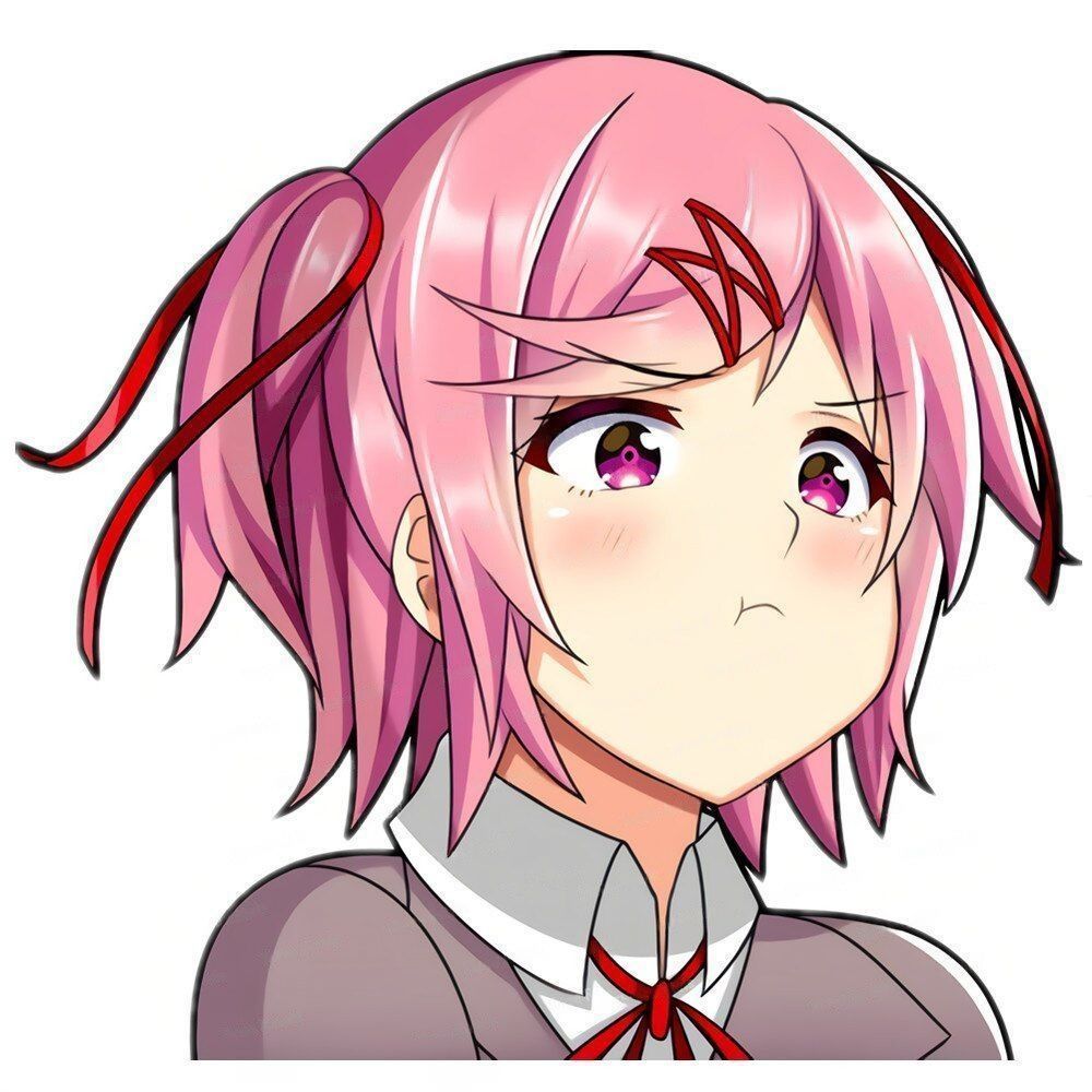 Doki Doki Literature Club! 'Natsuki' Vinyl Car Sticker