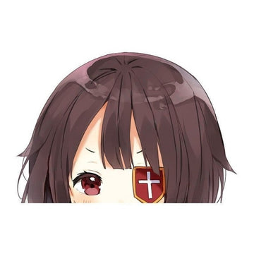 KonoSuba 'Megumin | Eyepatch' Vinyl Car Peeker Sticker