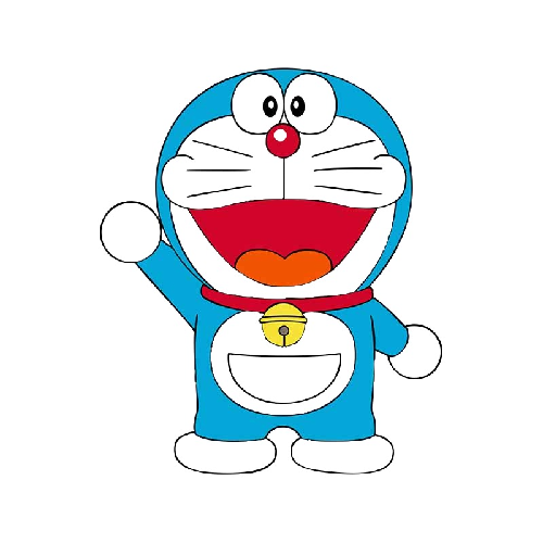 Doraemon 'Waving | Left' Vinyl Car Sticker