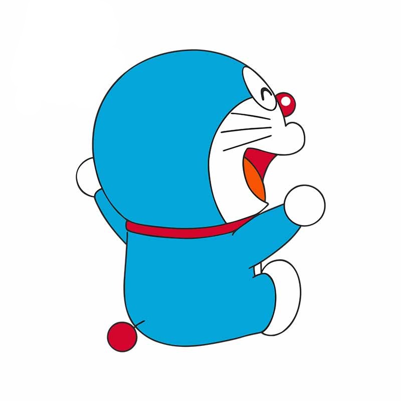 Doraemon 'Laughing | Right' Vinyl Car Sticker