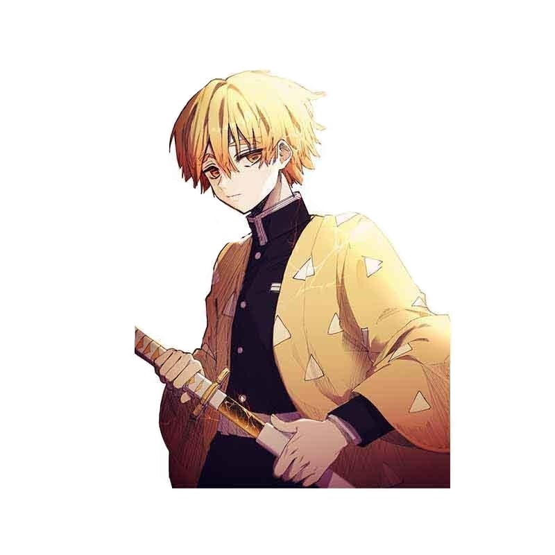 Demon Slayer 'Zenitsu | Pulling Sword' Vinyl Car Sticker