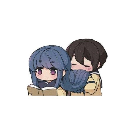 Laid-Back Camp 'Rin Shima And Ena Saito | Hair Sniffing' Vinyl Car Sticker