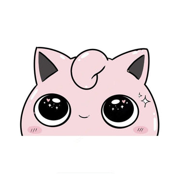 Pokemon 'Jigglypuff | In Love' Vinyl Car Peeker Sticker