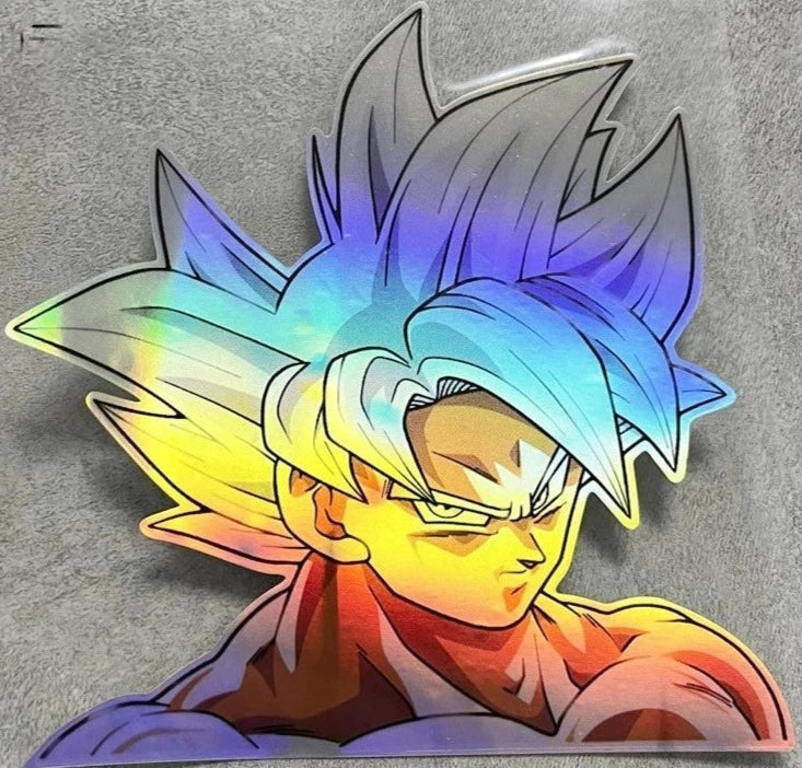 Dragon Ball Z 'Goku | Reflective Laser' Vinyl Car Peeker Sticker