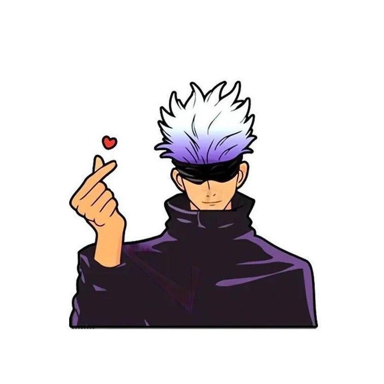 Jujutsu Kaisen 'Satoru Gojo | Finger Heart' Vinyl Car Sticker