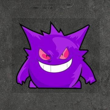 Pokemon 'Purple Gengar | Staring' Vinyl Car Peeker Sticker