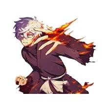 Hell's Paradise: Jigokuraku 'Gabimaru | Fire Monk' Vinyl Car Sticker