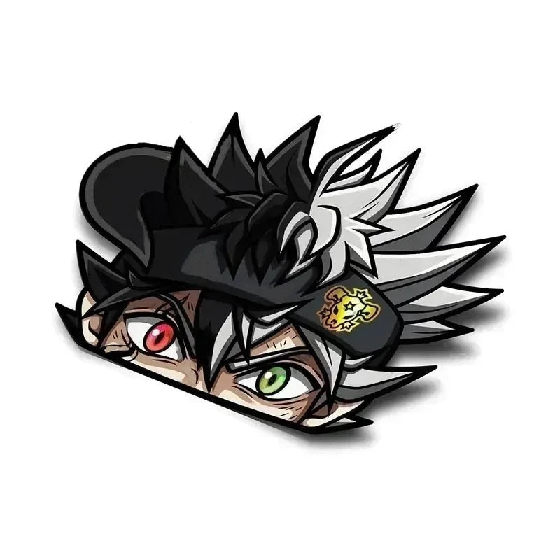 Black Clover 'Asta | Demon Eyes' Vinyl Car Peeker Sticker