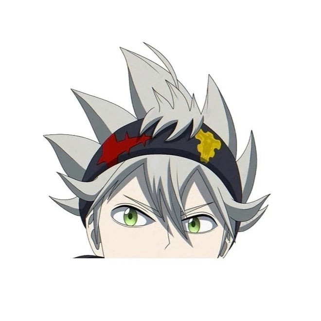 Black Clover 'Asta | Observing' Vinyl Car Peeker Sticker