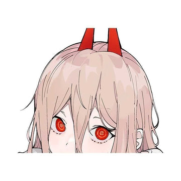 Chainsaw Man 'Power | Staring | 2.0' Vinyl Car Peeker Sticker