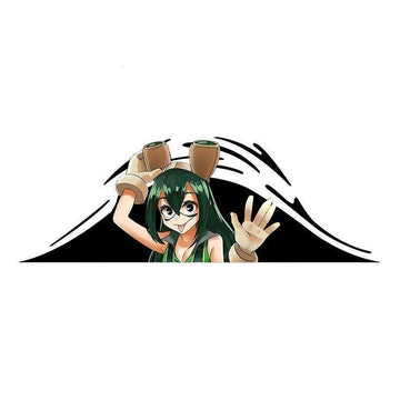 My Hero Academia 'Tsuyu Asui | Large Hand' Vinyl Car Peeker Sticker