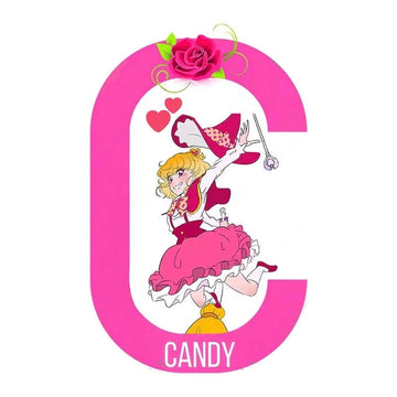 Candy Letter C 'Candice | Jumping' Vinyl Car Sticker