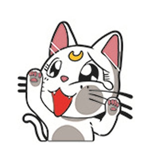 Sailor Moon 'Artemis | Amazed' Vinyl Car Peeker Sticker