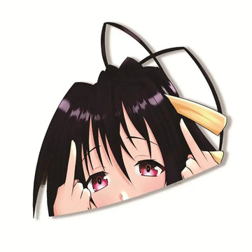 High School DxD 'Akeno Himejima | F U' Vinyl Car Peeker Sticker