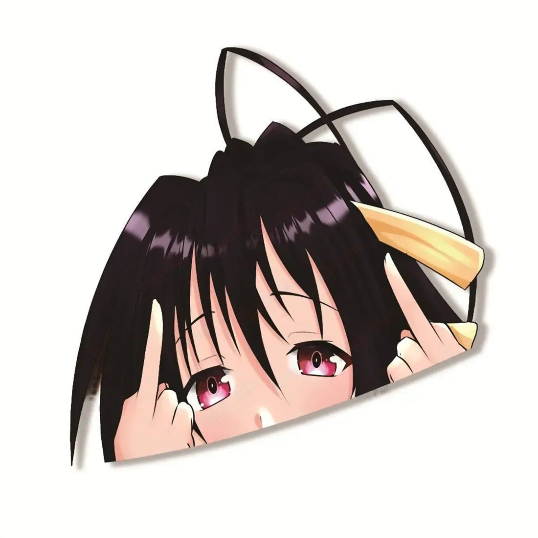 High School DxD 'Akeno Himejima | F U' Vinyl Car Peeker Sticker