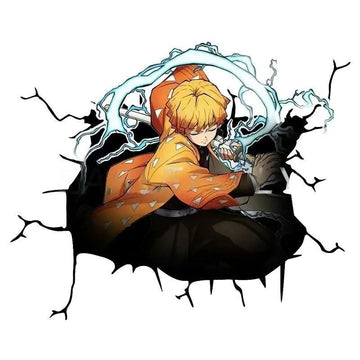 Demon Slayer 'Zenitsu | Thunder Breathing' Car Window Vinyl Sticker