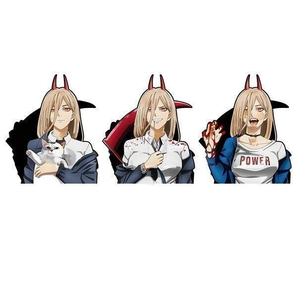 Chainsaw Man 'Power' Vinyl Car 3D Motion Sticker