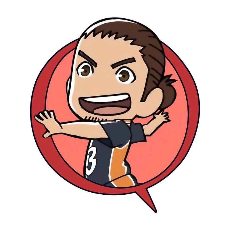 Haikyuu!! 'Asahi Azumane | Comic Bubble' Vinyl Car Sticker