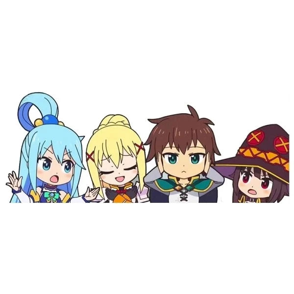 KonoSuba 'Kazuma and Noisy Friends' Vinyl Car Peeker Sticker
